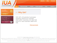 Tablet Screenshot of iua.com.au